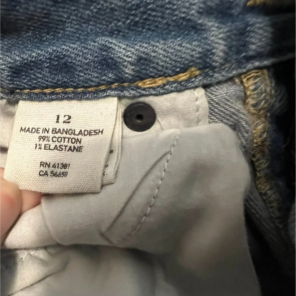 Ralph Lauren Girls Paint Splattered Bowery Skinny Jeans Youth Size 12 BTS